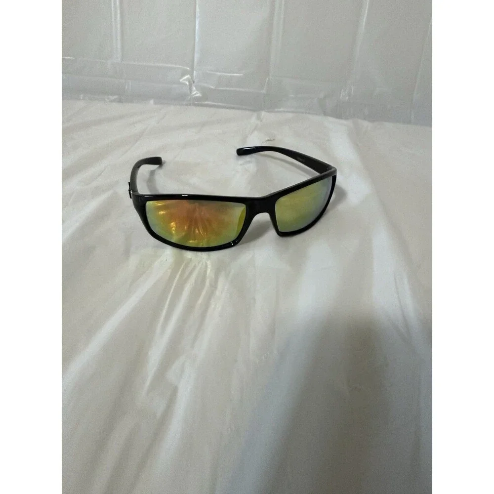 Locs 8LOC9111E BKCM Mirrored Sunglasses Black Rectangular Cat 3 Unisex EUC